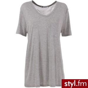 T BY ALEXANDER WANG NM01T02 HEATHER GREY RAYON - - Polyvore. Pobrano ze strony: http://www.polyvore.com/alexander_wang_nm01t02_heather_grey/thing?id=21341073 - Pozostałe Ciuchy Moda