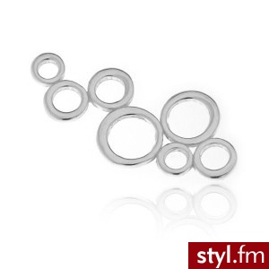 Element ozdobny charms srebro rodowane - Wisiorki Biżuteria Moda