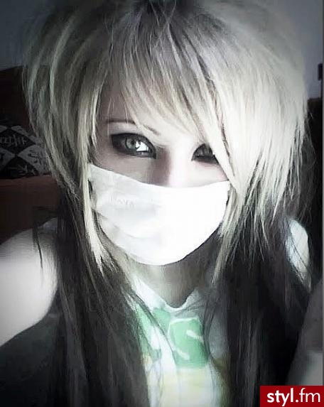 EMO Alternatywne Średnie Fryzury