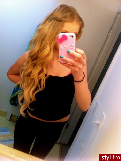Blond Rozpuszczone Kręcone Na co dzień Długie Fryzury