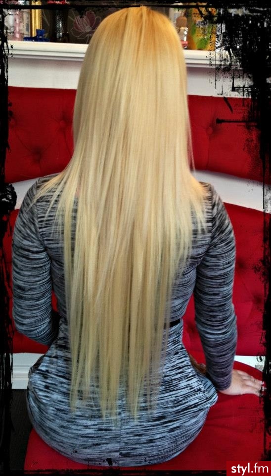 Blond Rozpuszczone Proste Na co dzień Długie Fryzury