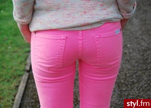 Materiałowe Spodnie Moda