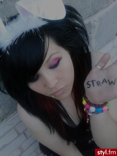 EMO Alternatywne Średnie Fryzury