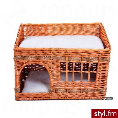 Zooplus Domek dla kota Pueblo - Dł. x szer. x wys.: 56 x 36 x 42 cm - Bransoletki Biżuteria Moda