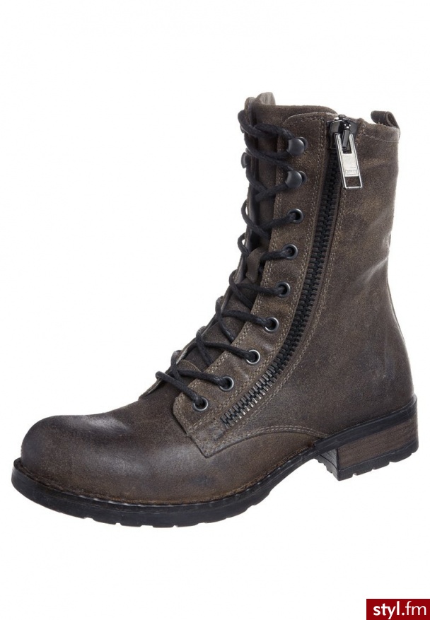 zign Botki sznurowane brązowy (363834) - Botki Buty Moda