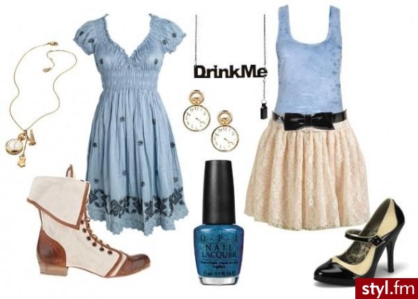 alice in wonderland - Dzienne Sukienki Moda