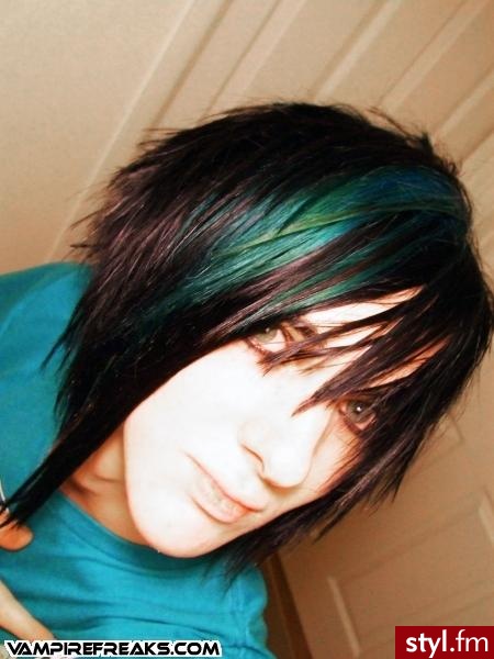 EMO Alternatywne Średnie Fryzury