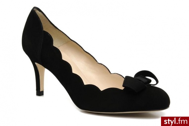 L.K. Bennett CZÓŁENKA G2 TOILE W BY 50537Black Suede - Czółenka Buty Moda