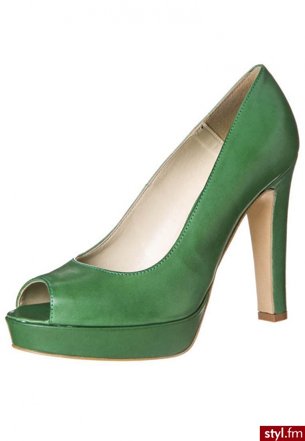Mai Piu Senza Szpilki Peep Toe zielony (1927) - Szpilki Buty Moda
