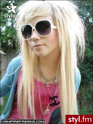 EMO Alternatywne Średnie Fryzury