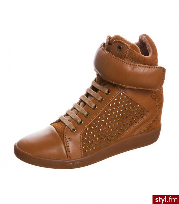Bronx Botki na koturnie jasnobrązowy (43726) - Botki Buty Moda