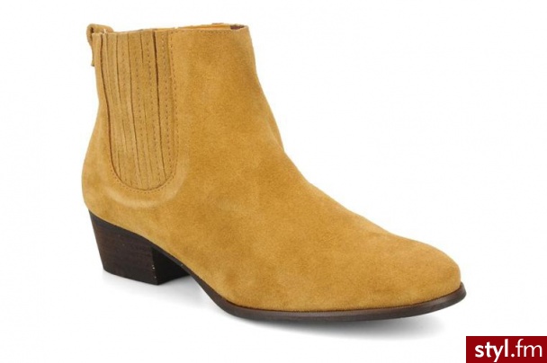 Emma Go PÓŁBUTY I BOTKI MITTE BY EMMA GO (Żółty) - Botki Buty Moda