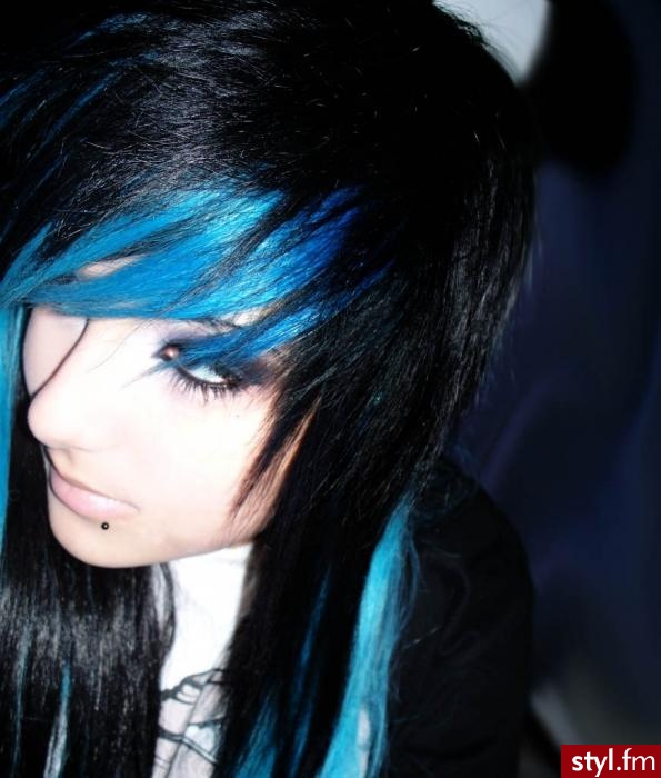 EMO Alternatywne Średnie Fryzury