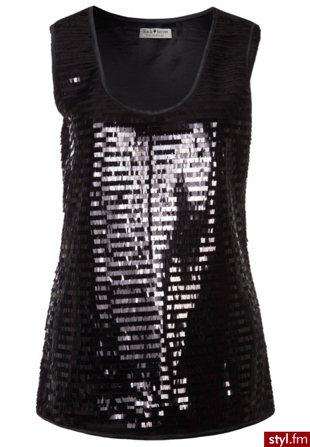 Black Secret DARWIN Top czarny BS201301120 - Bluzki Ciuchy Moda