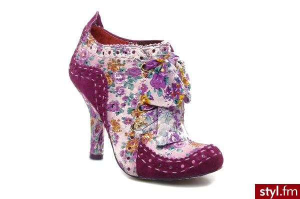 Irregular Choice PÓŁBUTY I BOTKI ABIGAILS PARTY BY IRREGULAR CHOICE (Fioletowy) - Botki Buty Moda