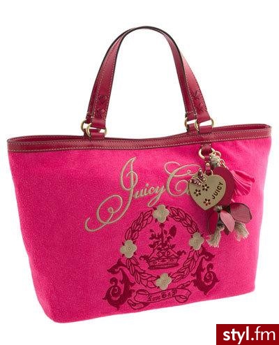 Torba od Juicy Couture, dostępna w trzech kolorach. Cena: $198 - Pozostałe Torebki Moda
