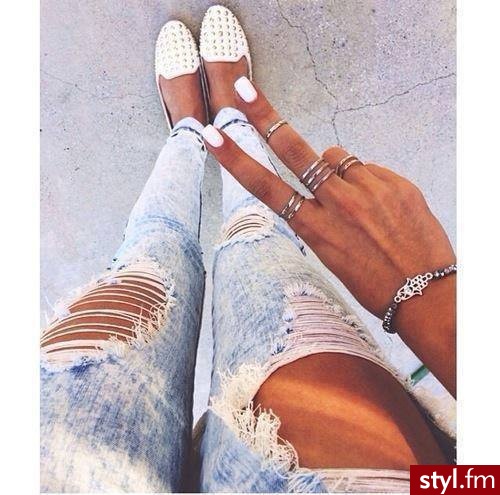 Jeansy Spodnie Moda