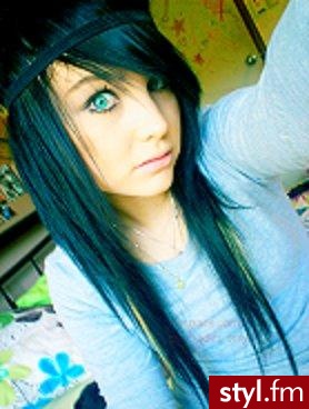 EMO Alternatywne Średnie Fryzury