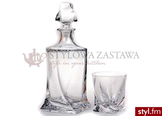Bohemia komplet sześciu szklanek do whisky quadro 631640 - Pozostałe Biżuteria Moda