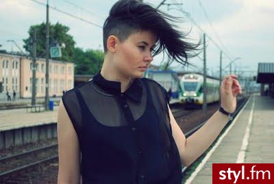 Czarne Punk Rock Alternatywne Średnie Fryzury
