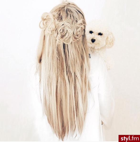 Blond Upięcie Proste Na co dzień Długie Fryzury