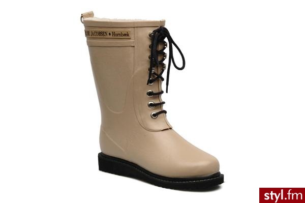 Ilse Jacobsen PÓŁBUTY I BOTKI RUB15 BY (Beżowy) - Botki Buty Moda