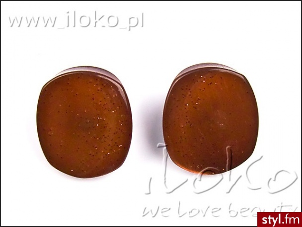 Iloko  KLIPSY VINTAGE BURSzTYN - Kolczyki Biżuteria Moda