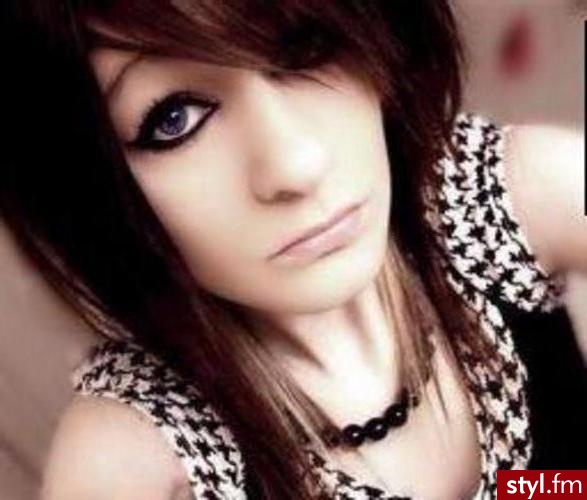 EMO Alternatywne Średnie Fryzury