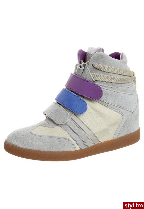 Serafini MANHATTEN Botki na koturnie beżowy - Botki Buty Moda