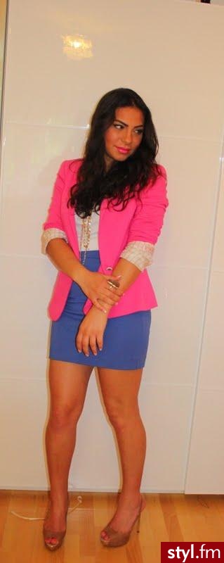 with blue skirt - Pozostałe Ciuchy Moda