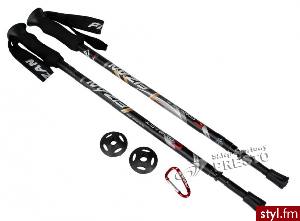 Fizan Kije Trekkingowe Compact - Czarno-Szary - Pozostałe Buty Moda