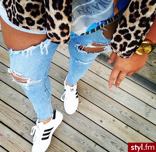 Jeansy Spodnie Moda