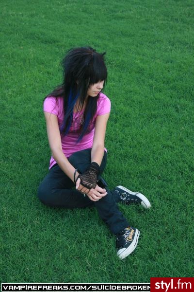 EMO Alternatywne Średnie Fryzury