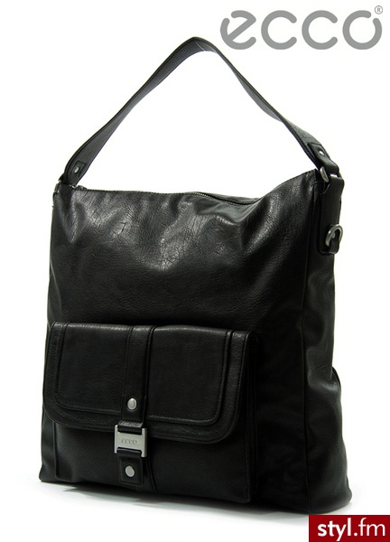 TOREBKA ECCO New Orleans Hobo Bag Black - Torebki na co dzień Torebki Moda