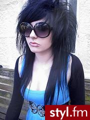 EMO Alternatywne Średnie Fryzury