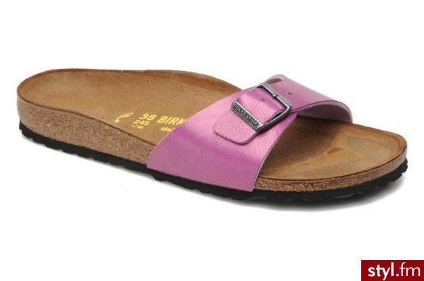 Birkenstock Chodaki Madrid Flor W Fioletowy - Pozostałe Buty Moda