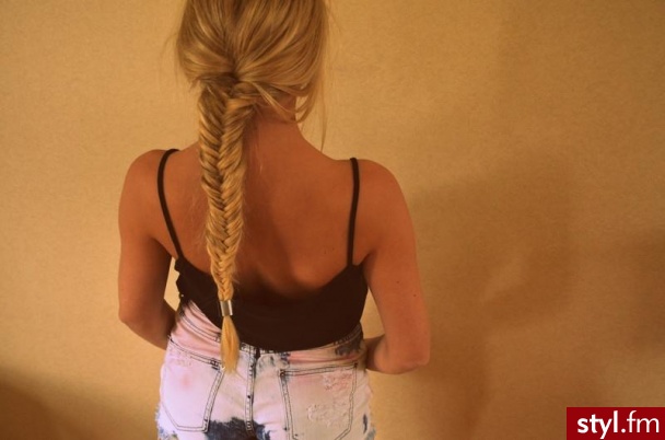 Blond Warkocze Proste Na co dzień Długie Fryzury