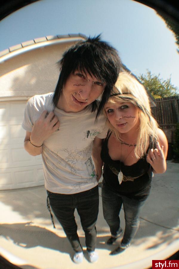 EMO Alternatywne Średnie Fryzury