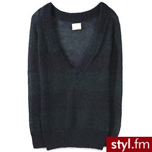 Boy by Band of Outsiders Oversized V-Neck Sweater - Polyvore. Pobrano ze strony: http://www.polyvore.com/boy_band_outsiders_oversized_neck/thing?id=9842110 - Pozostałe Ciuchy Moda