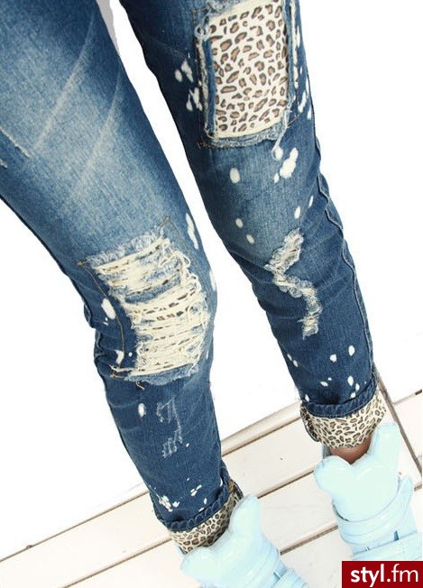 Jeansy Spodnie Moda