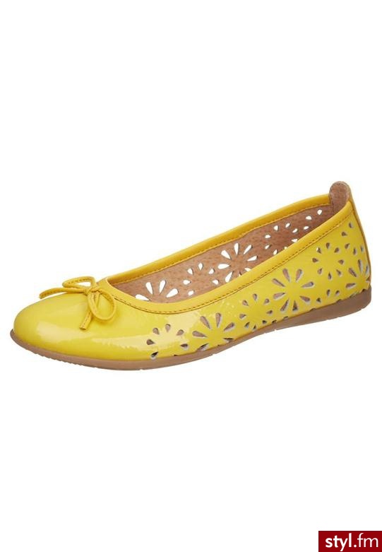 fullstop. Baleriny żółty B004319 - Balerinki Buty Moda