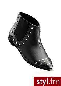 Bonprix Botki czarny 978115_22139 - Botki Buty Moda