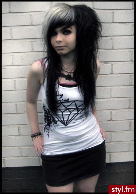 EMO Alternatywne Średnie Fryzury