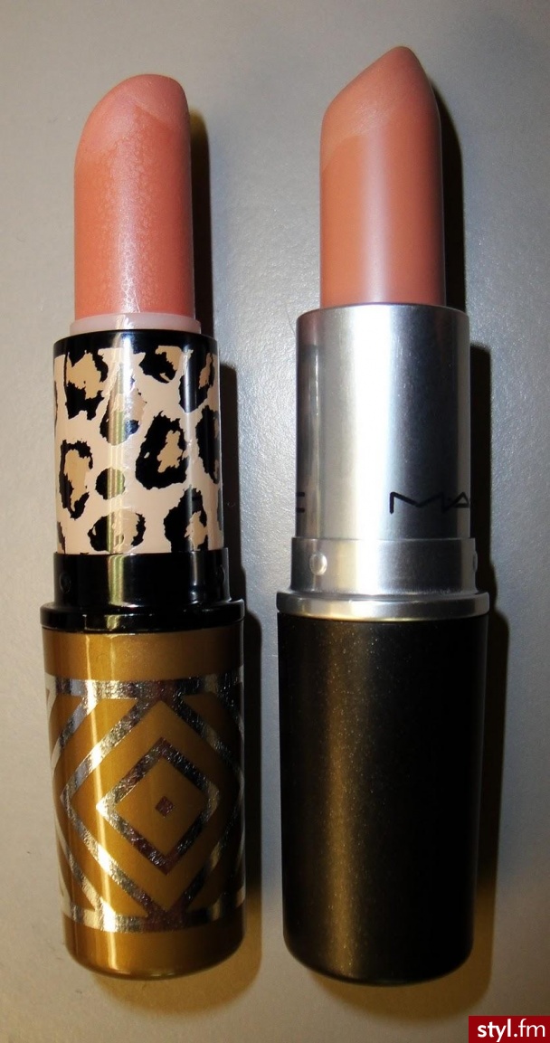 MAC Brave New Bronze Lipstick. Left - Right: Brave New Bronze, Yash
  MAC Brave New Bronze Lipstick - Makijaże