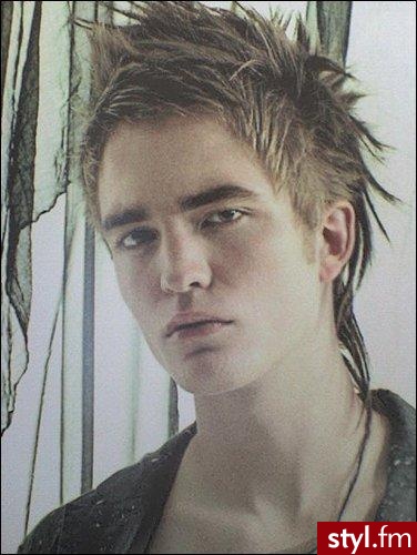 Robert Pattinson - Punk Rock Alternatywne Średnie Fryzury