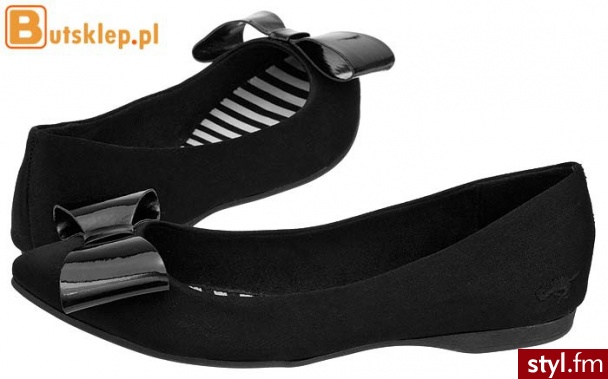 Rocket Dog Buty Covinabs Black (RD1a) - Balerinki Buty Moda