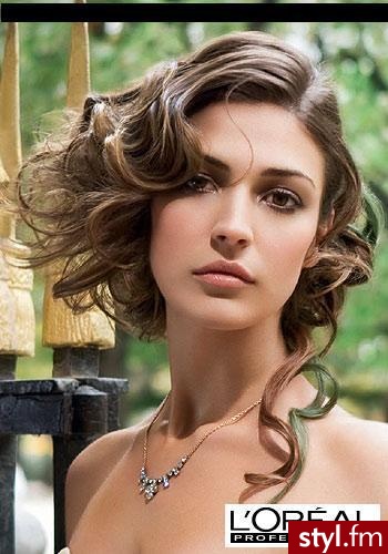 Kręcone Na co dzień Średnie Fryzury
