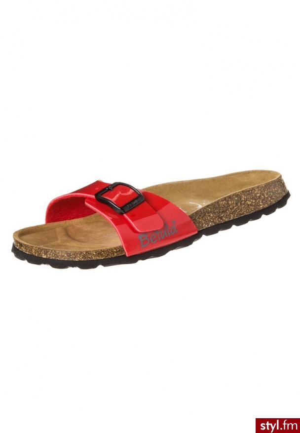 Betula LUCA Klapki czerwony LUCA UNI - Klapki Buty Moda