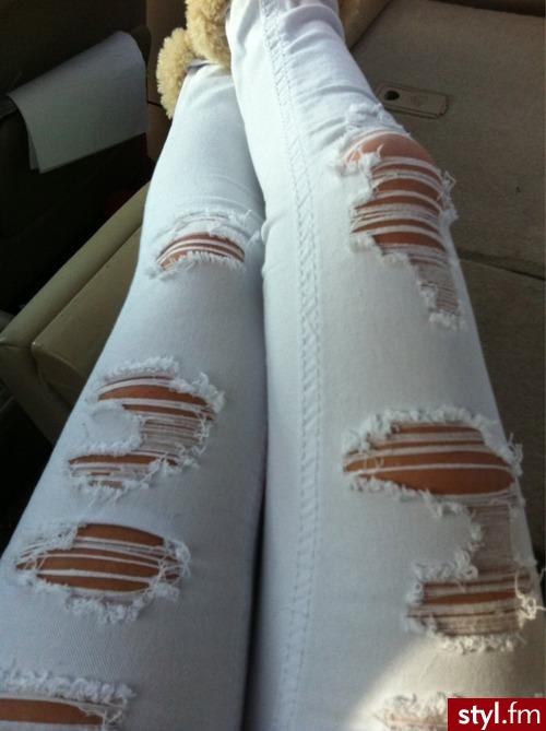 Jeansy Spodnie Moda