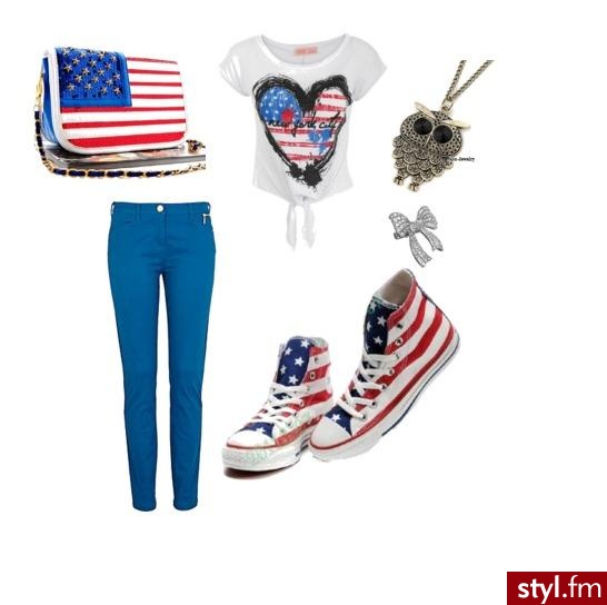 Amerikan. Zestaw z Flaga Ameryki - Styler